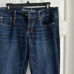 American Eagle Outfitters Women’s Dark Blue Straight Jeans